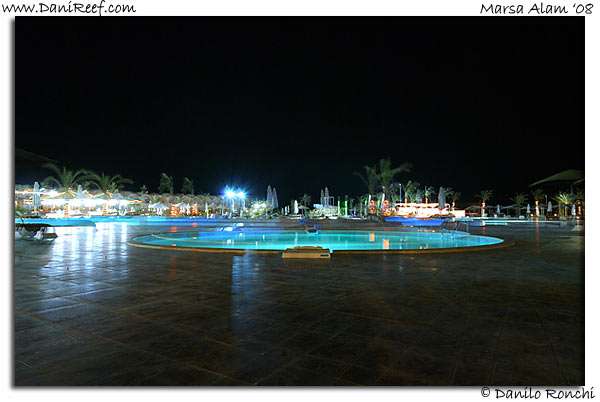 Holiday Beach Resort by Night