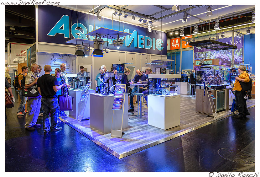 Lo stand AquaMedic presso la fiera interzoo di norimberga 2014