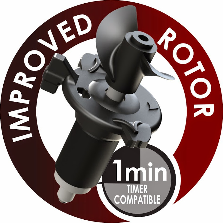 Improved rotor Mover M Series - 1 minute timer compatible