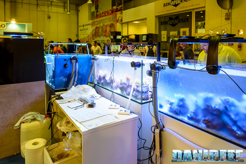 Plafoniere Ecotech Marine Radion nello stand Reefline al petsfestival 2014
