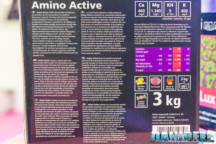 Interzoo 2018: Sale Marino Amino Active presso lo stand Doshe Aquaristik - Dupla