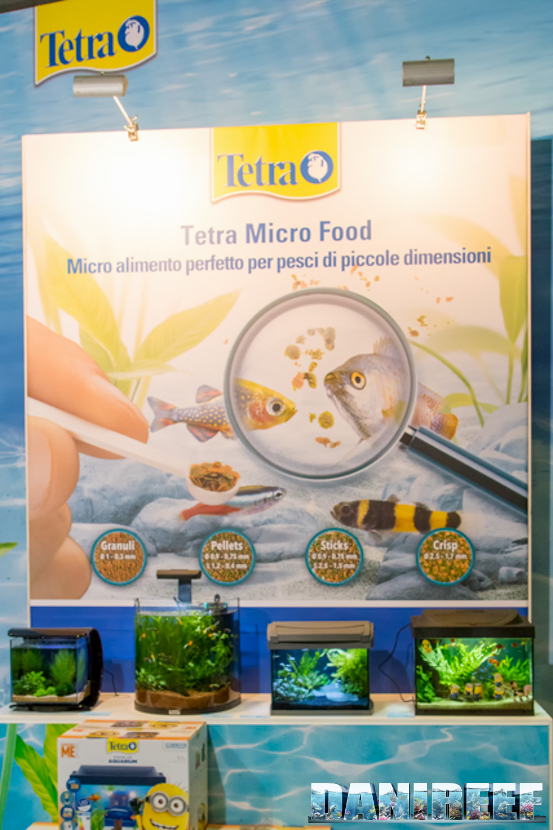 Mangime Tetra Micro Food presso lo stand Tetra al PetsFestival 2018