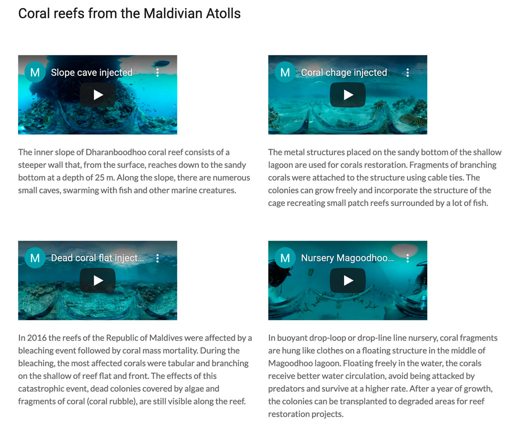 Immergiamoci negli atolli delle Maldive con queste riprese a 360 gradi VR