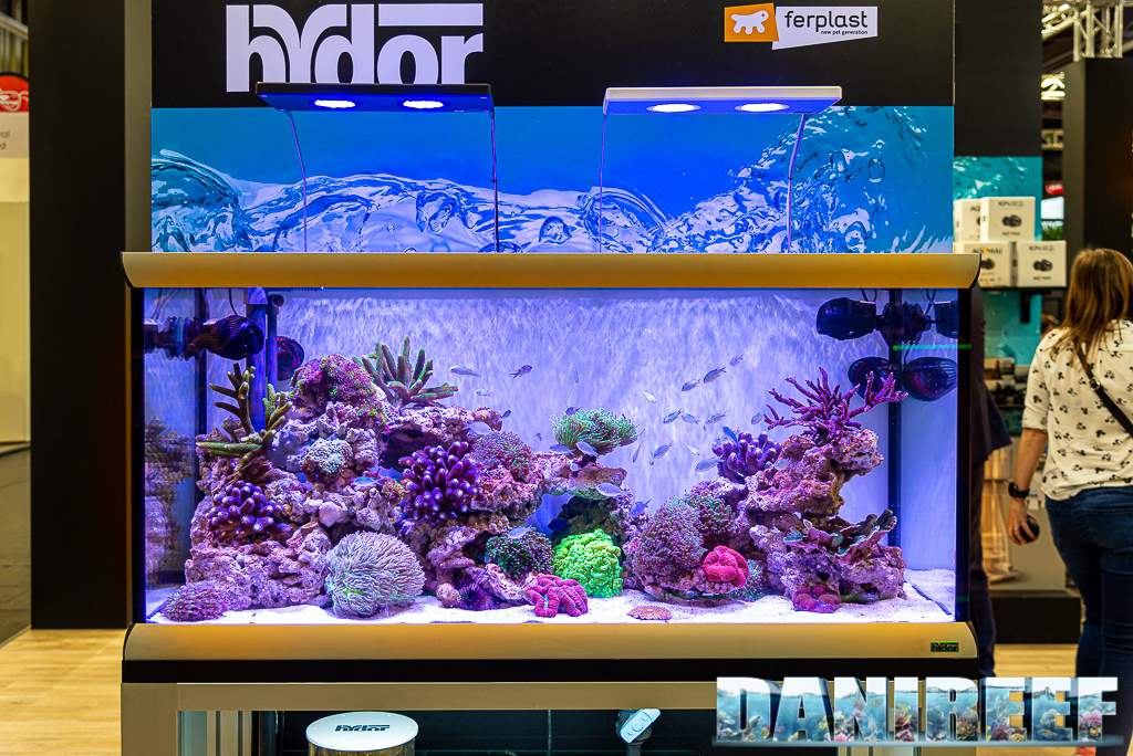 Marine aquarium on show at Hydor - Ferplast's booth at the Interzoo 2022