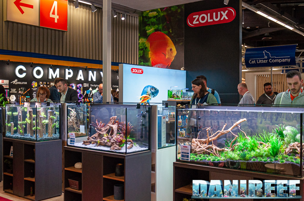 A view of Zolux's stand at Interzoo 2022