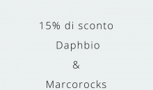 Saldi invernali Daphbio e MarcoRocks con sconto del 15%