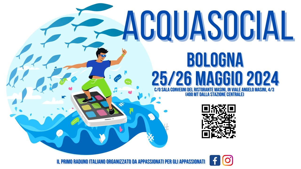 AcquaSocial24: l'evento gratuito per l'acquariofilia a Bologna 24-25 maggio