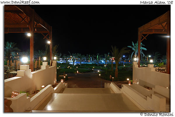 Holiday Beach Resort by Night