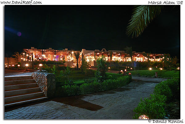 Holiday Beach Resort by Night