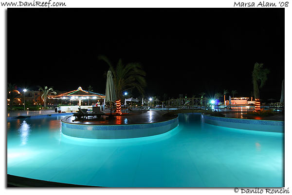 Holiday Beach Resort by Night