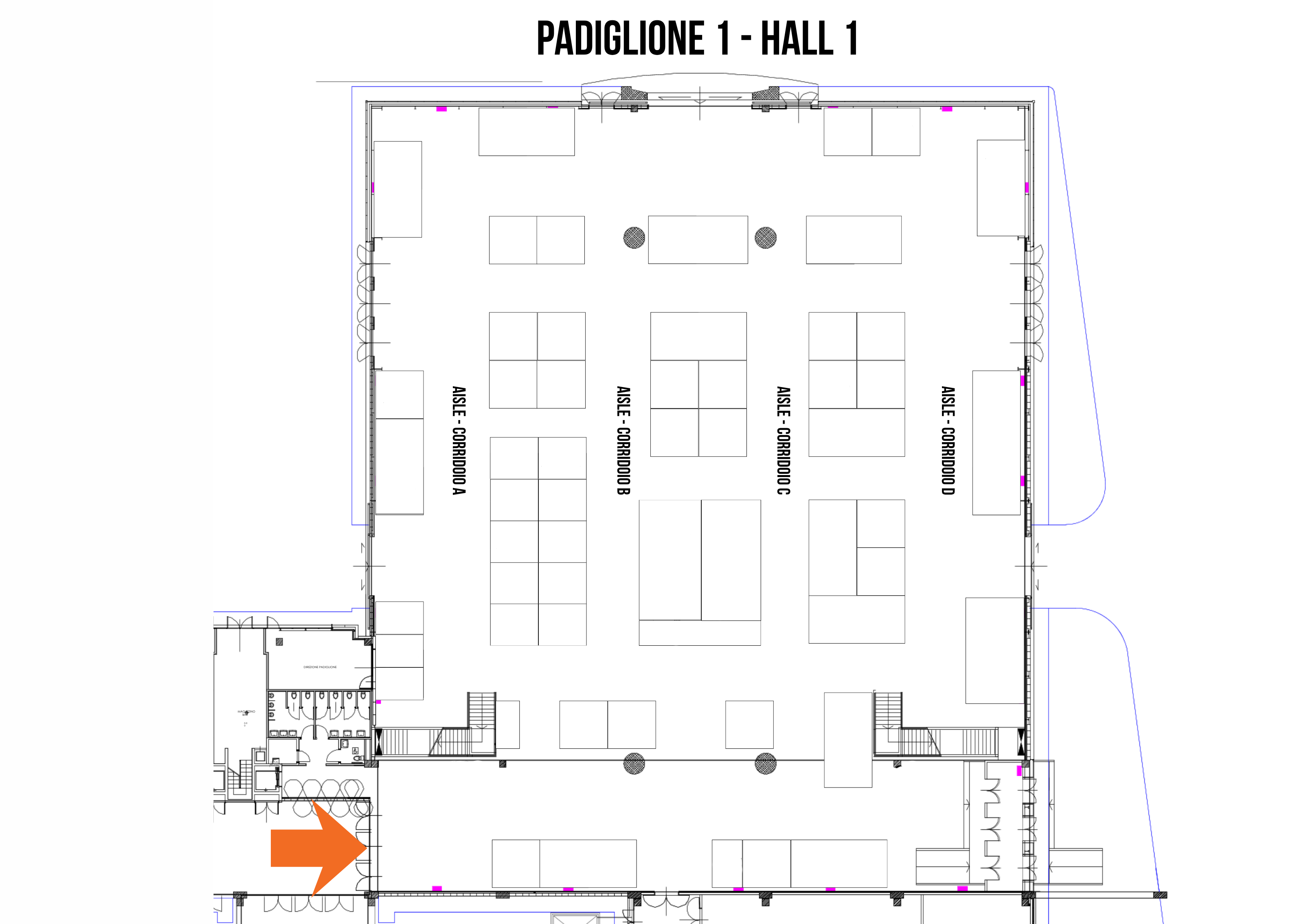 Planimetria Padiglione 1