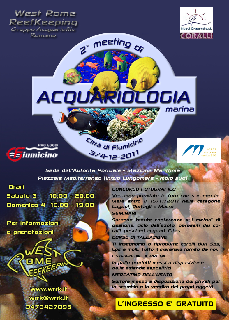 2a giornata di Acquariologia Marina – Città di Fiumicino