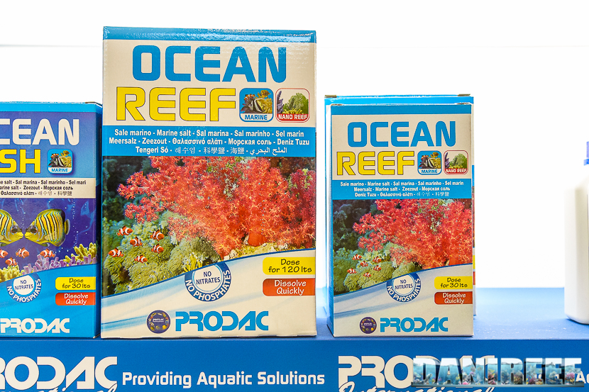 Il sale marino Ocean Reef è prodotto da Prodac in Italia con processi all'avanguardia per eliminare l'umidità residua. 2016_05 Interzoo Norimberga prodac sale ocean reef 1779