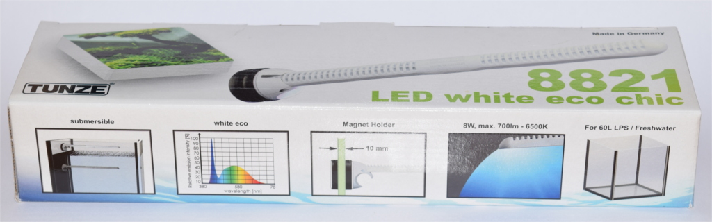 Il packaging delle Tunze Eco Chic si presenta di dimensioni ridotte ma contiene moltissime informazioni.