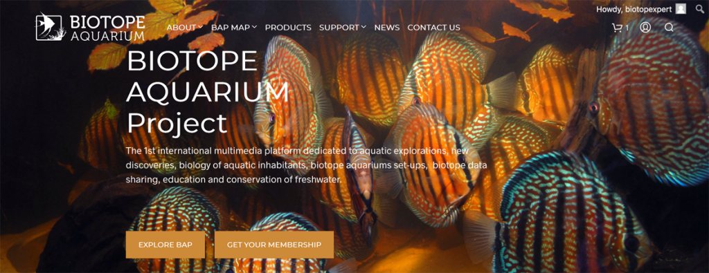 BAP - Biotope Aquarium Projet - il progetto sui Biotopi è online