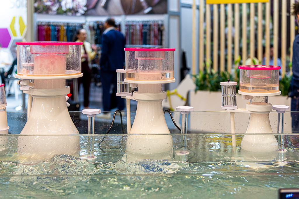 New skimmers for marine aquariums at Dupla's booth at the Interzoo 2022