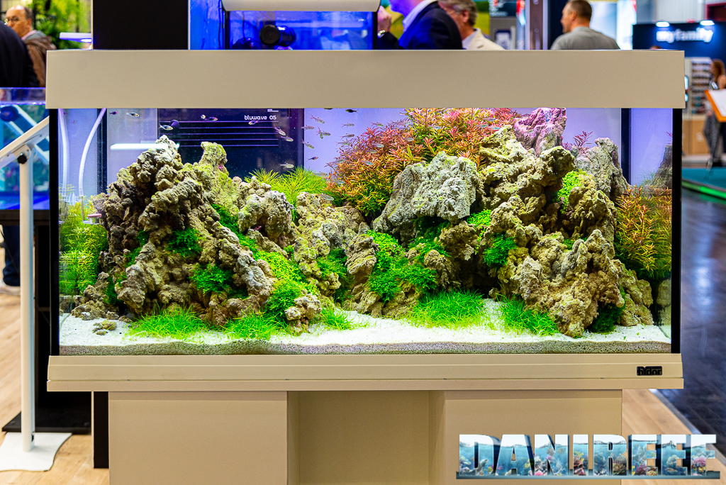 Very beautiful freshwater aquarium on show at Hydor - Ferplast's at the Interzoo 2022
