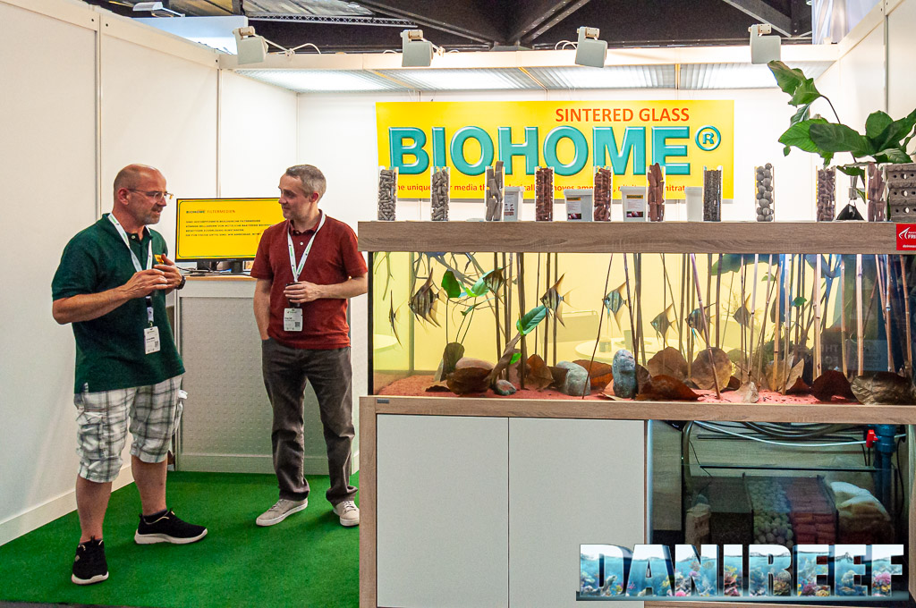 Biohome's Carsten Müller and Filter Pro's Richard Thew at Interzoo 2022
