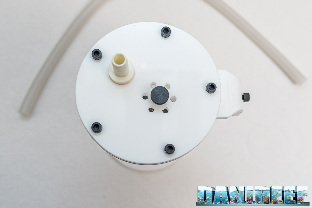 Aumentare il pH in acquario: CO2 Scrubber di Aquatic Exclusive con AE ScrubX - il coperchio superiore