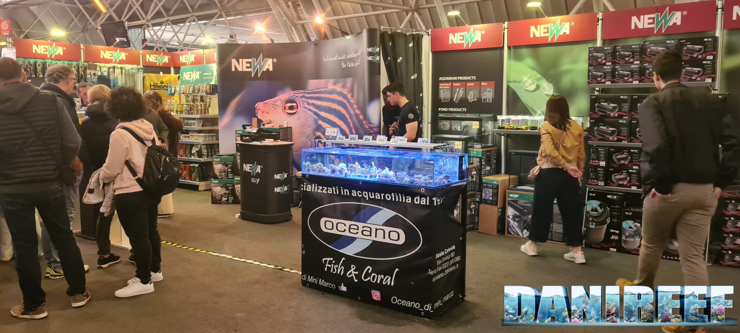 Oceano di Mini Marco e Newa ad Aqua Expo: Esotika 2023 Novegro