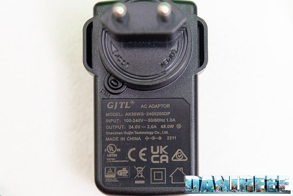 Pompa di risalita ASF NewJet DC 2000 recensione - alimentatore