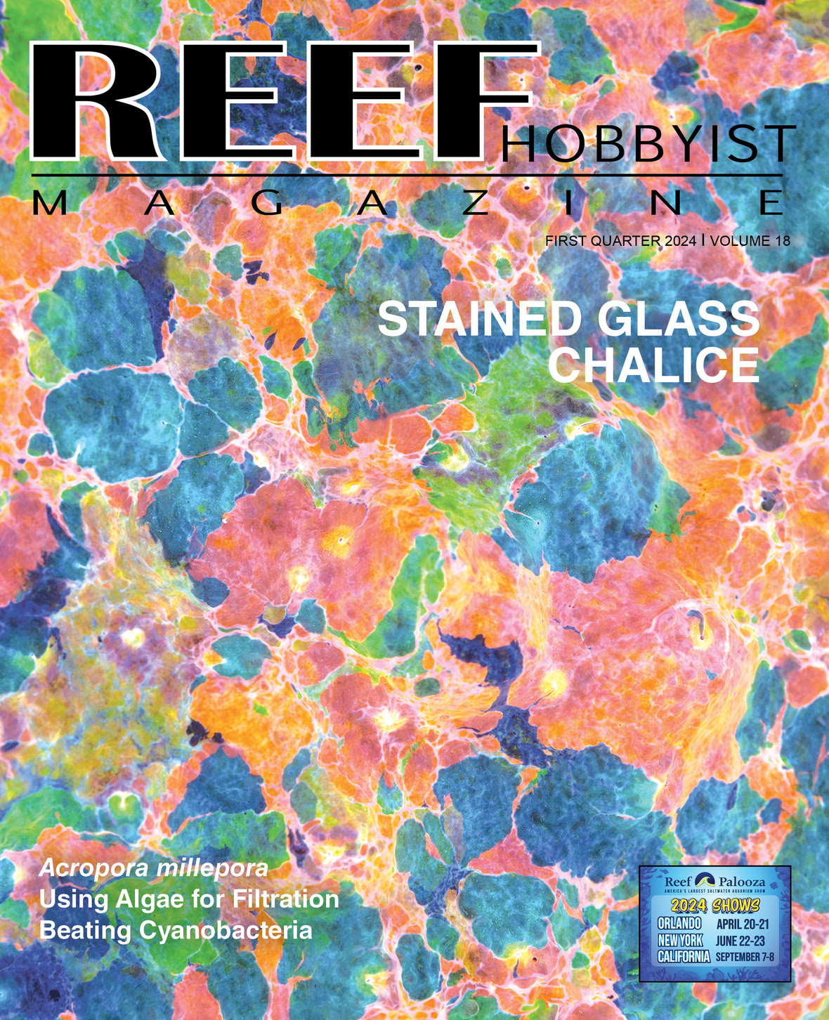 Questo trimestre su Reef Hobbyist Magazine si parla anche di cianobatteri