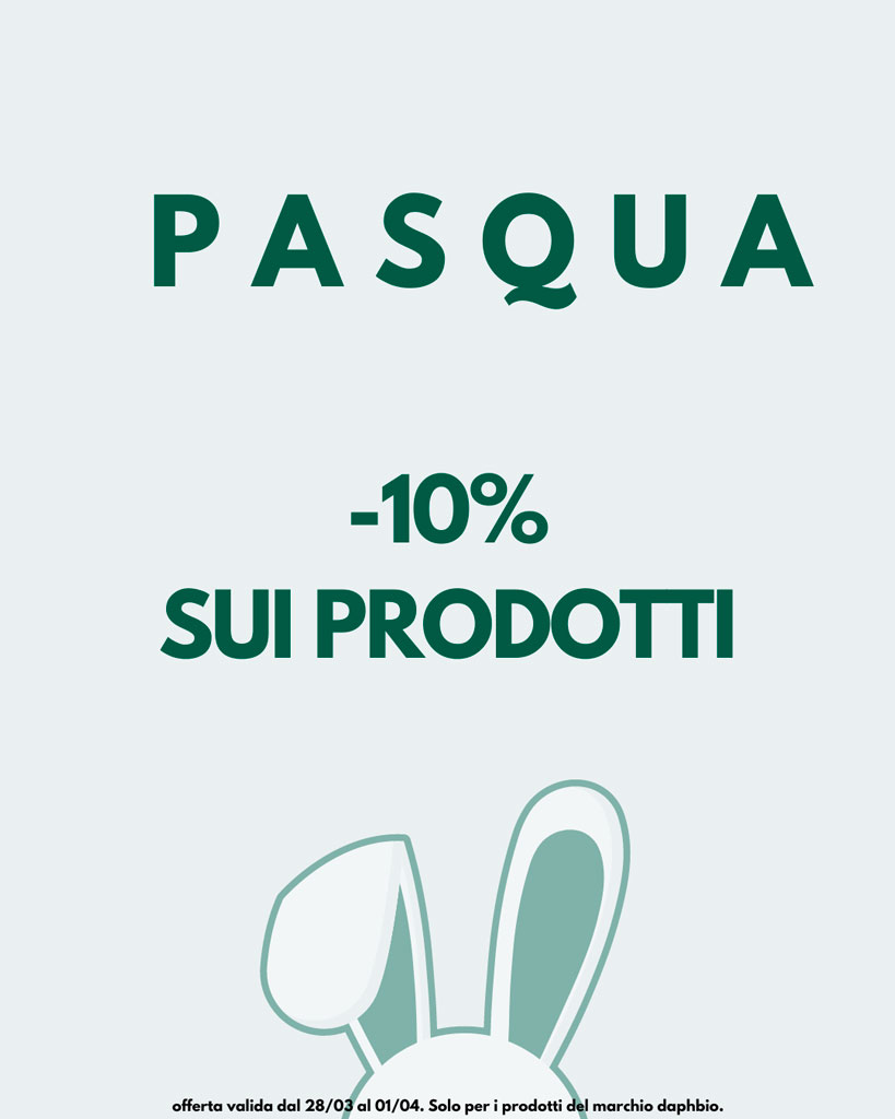 Pasqua con Daphbio: offerta del 10% su tutto il catalogo