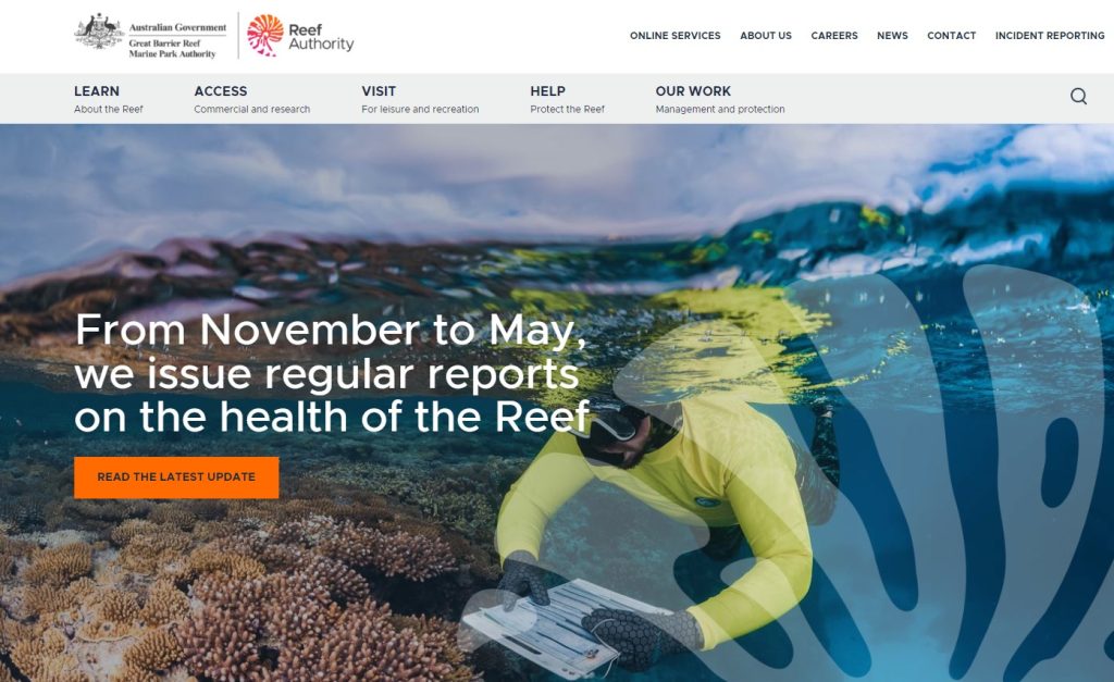 La Reef Authority è l'agenzia australiana per la gestione della grande barriera corallina australiana