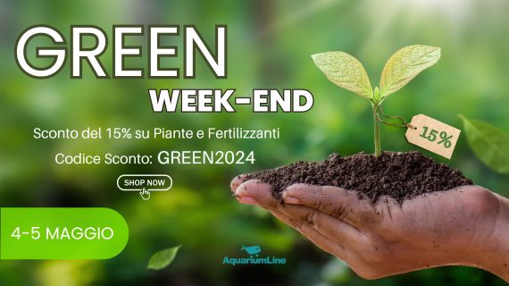 Green week-end: sconto 15% da aquariumline su piante e fertilizzanti