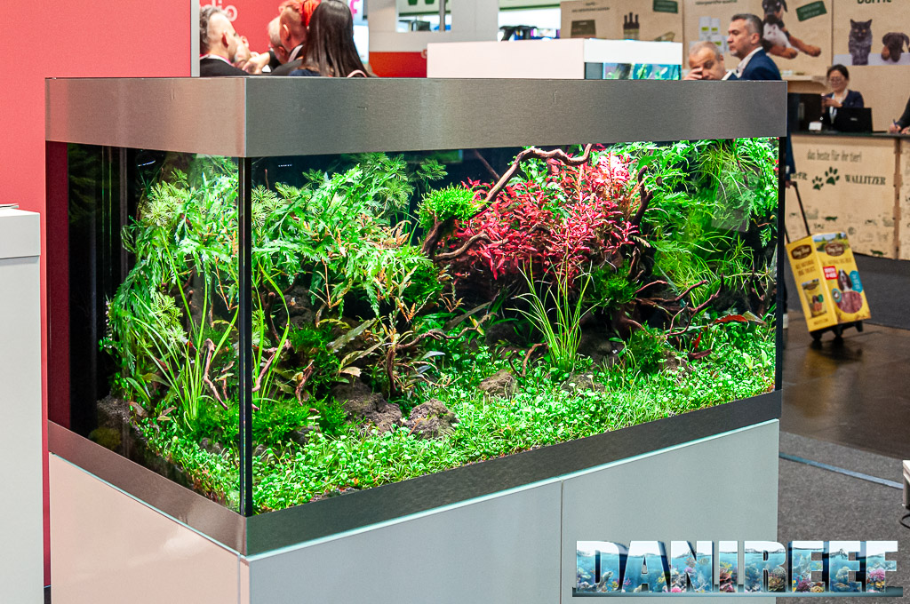 Uno splendido allestimento con piante di acqua dolce allo stand di Chihiros Aquatic Studio Uno splendido allestimento con piante di acqua dolce allo stand di Chihiros Aquatic Studio