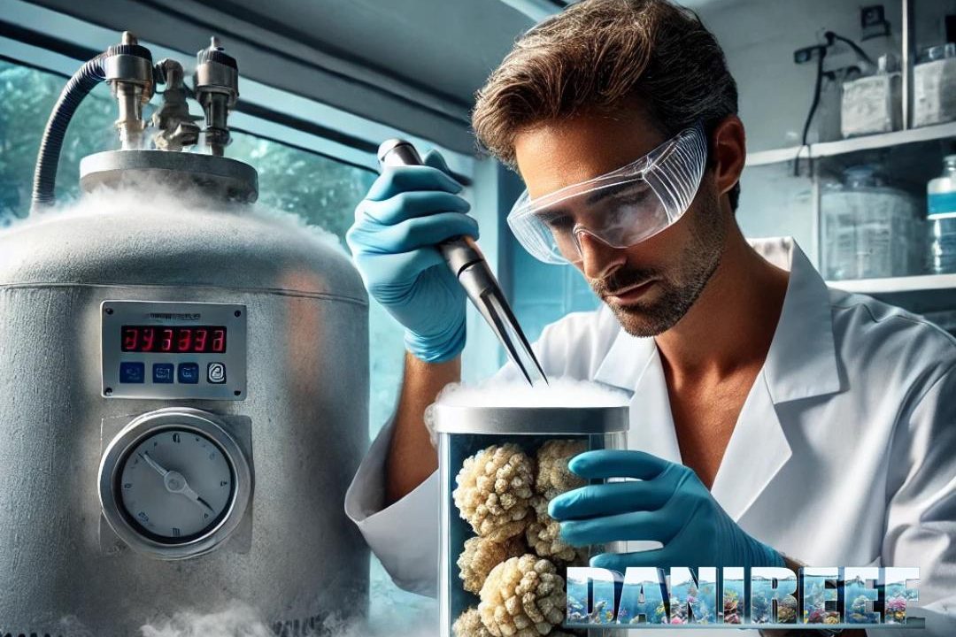 Espulsione di uova da Acropora microphthalma in acquario marino