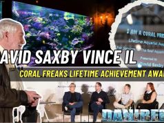 David Saxby vince il “Coral Freaks Lifetime Achievement Award” David Saxby