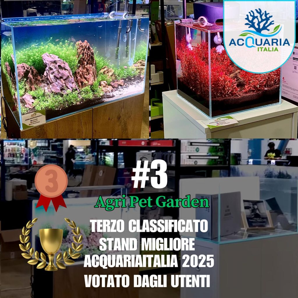 Agri Pet Garden 3 classificato come miglior stand di Acquariaitalia2025