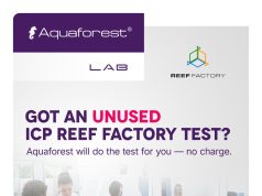 Aquaforest salva i test ICP di Reef Factory: analisi gratuite