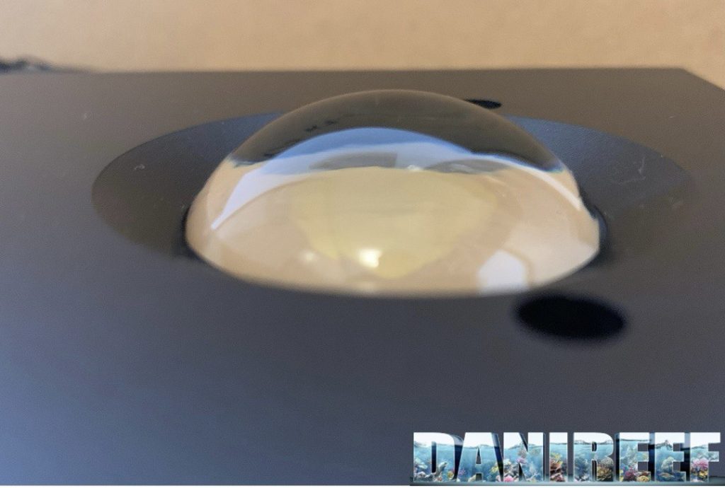 Dettaglio delle lenti in vetro borosilicato della Noopsyche K7 Pro V3