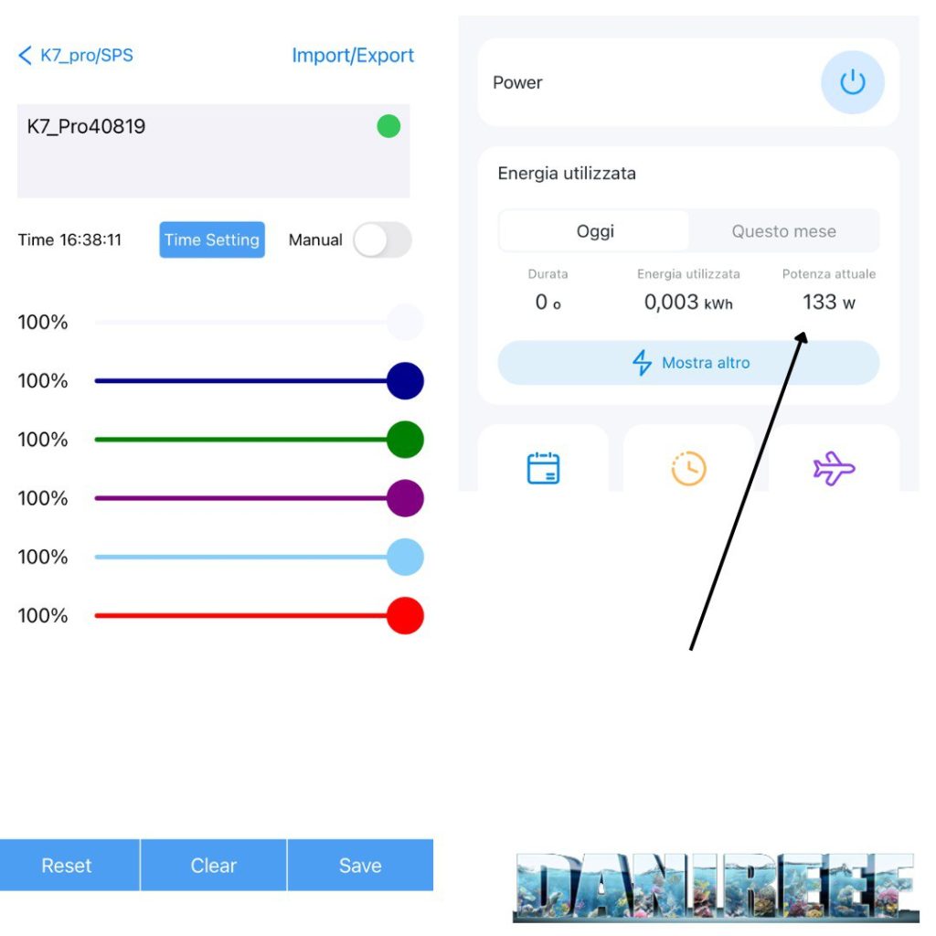 Dettaglio della Noopsyche K7 Pro V3 con tutti i canali illuminati