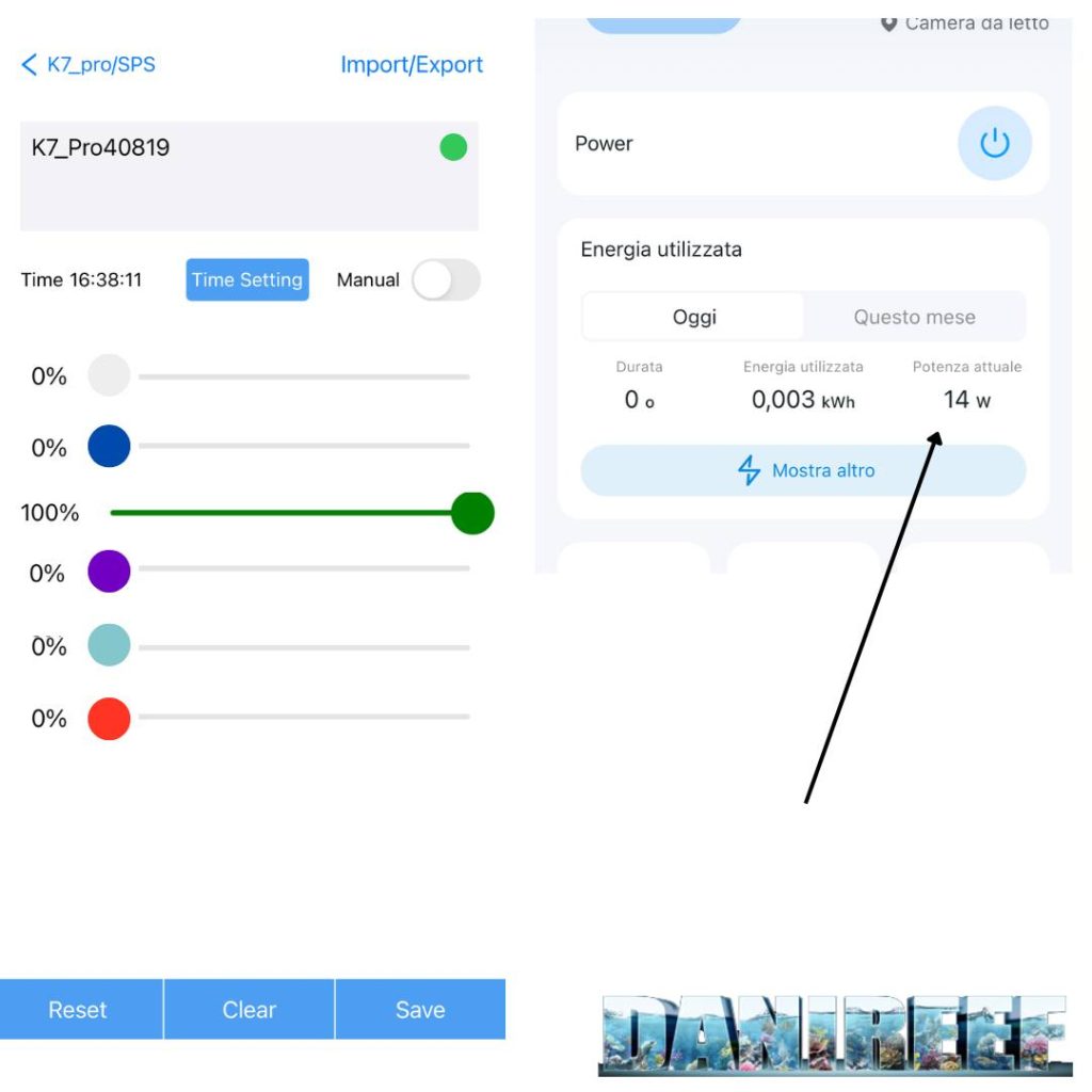 Dettaglio del canale verde della Noopsyche K7 Pro V3