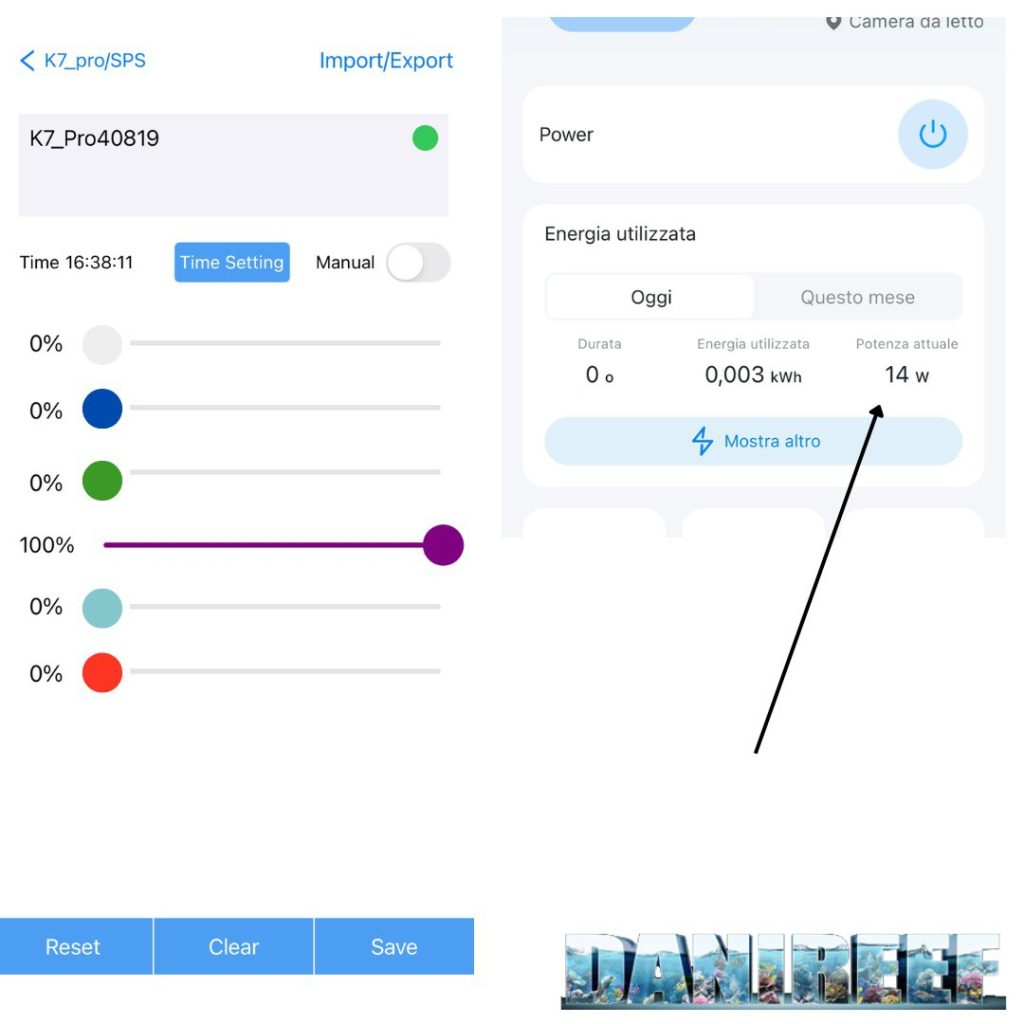 Dettaglio del canale UV e violetto della Noopsyche K7 Pro V3