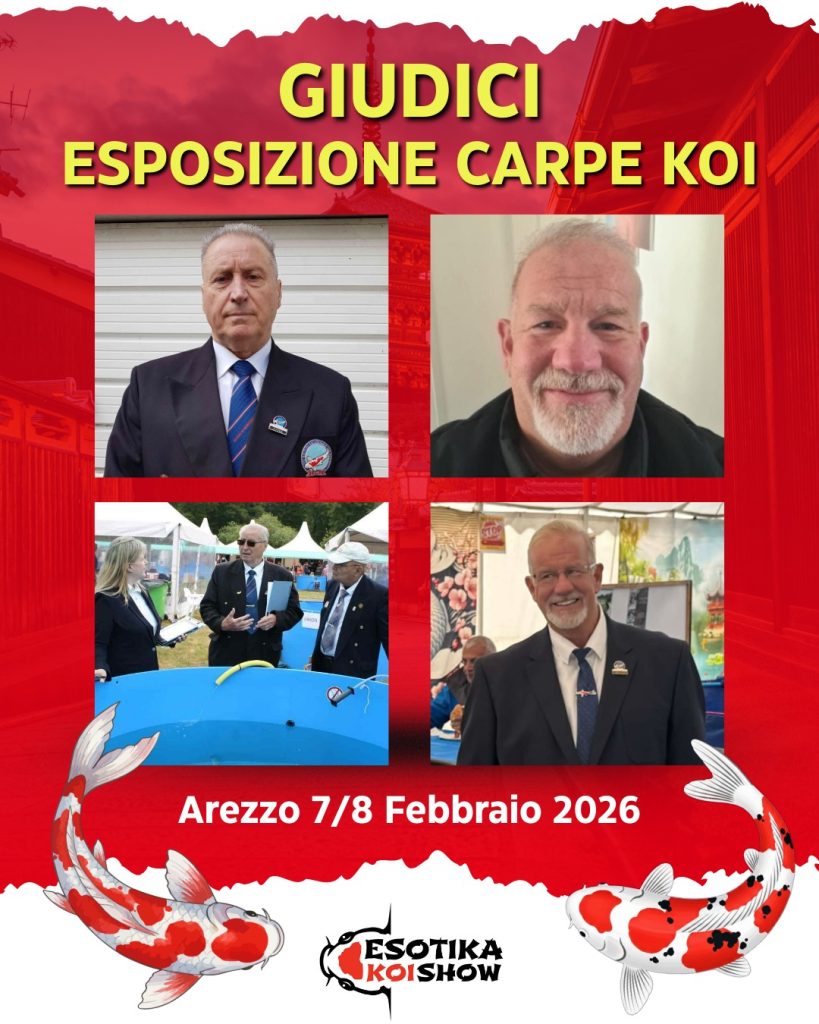 Giudici internazionali all’Esotika Koi Show 2026