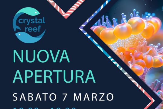 crystal reef riapre a cerea: inaugurazione sabato con gnc oceanlife
