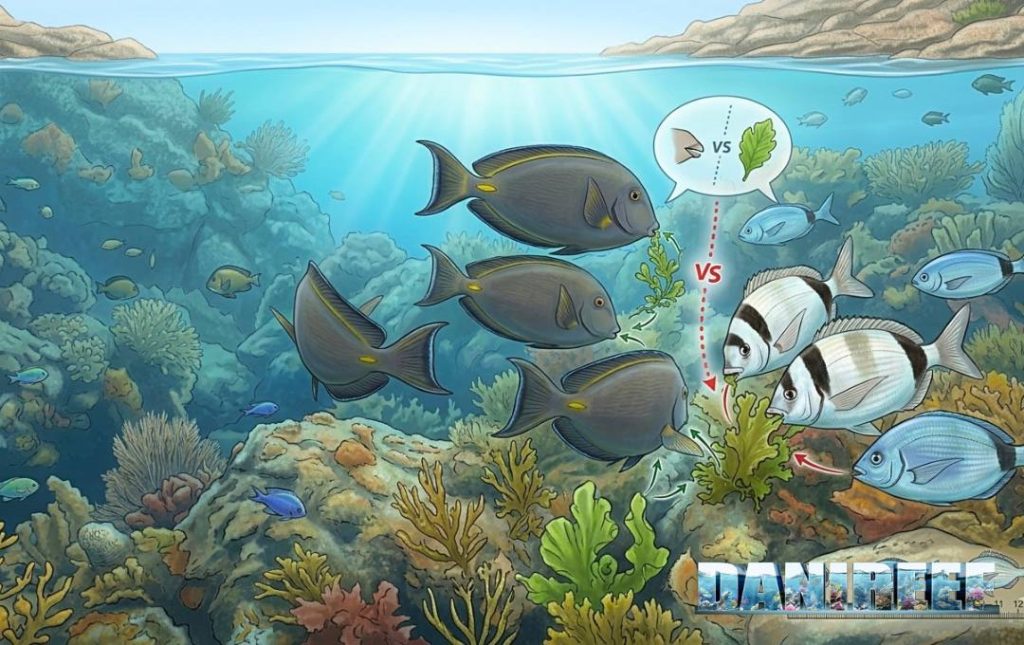 Acanthurus monroviae: Immagine schematica generata con IA per illustrare il concetto espresso nel testo