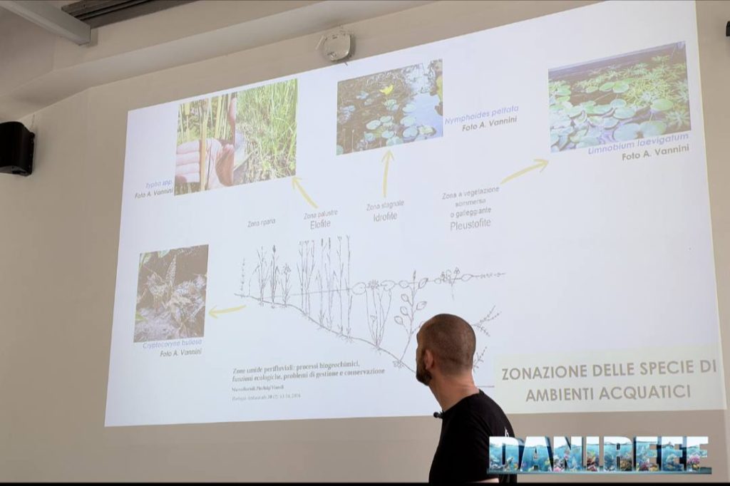 Un altro momento della conferenza di Andrea Vannini a Acquari Naturali