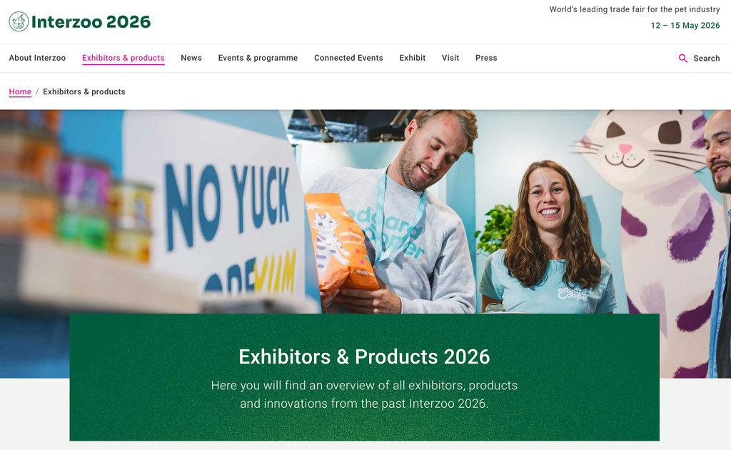 Interzoo 2026 Norimberga, fiera internazionale dedicata agli animali da compagnia