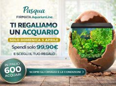 Aquariumline Pasqua 2026 acquario in regalo con 99 euro di spesa