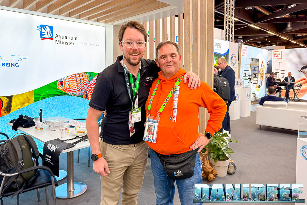 Craig Timms e DaniReef allo stand Abyzz a Interzoo 2026