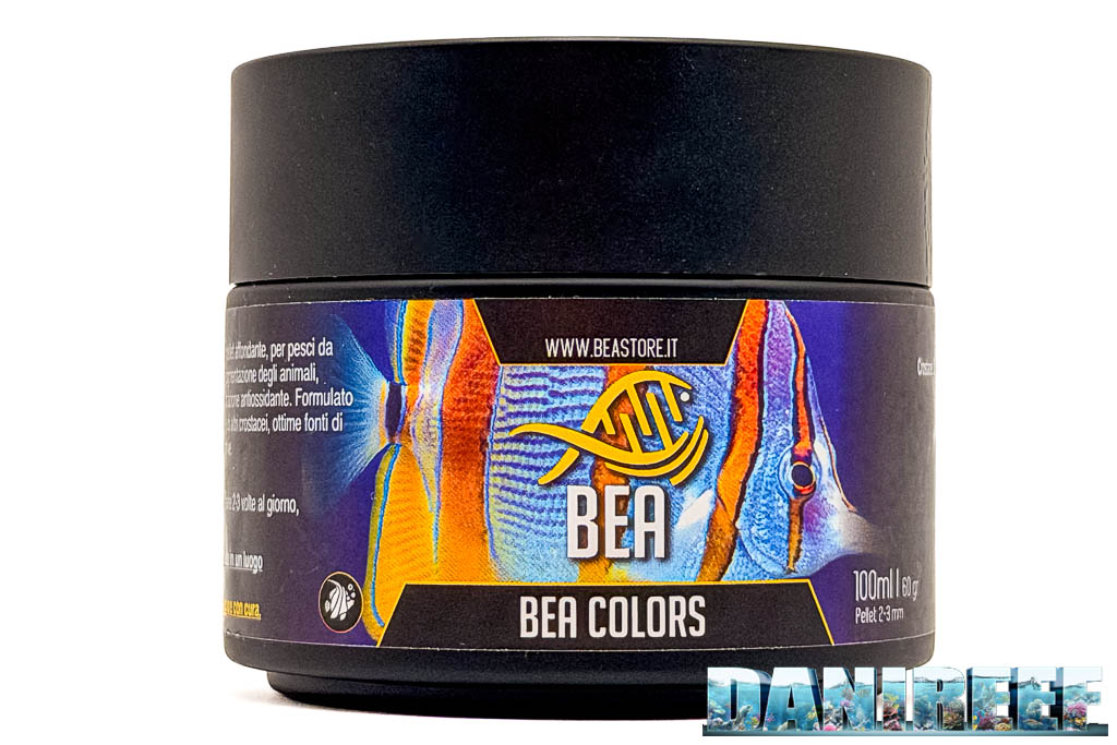 Confezione in vetro per BEA Colors - mangime per pesci