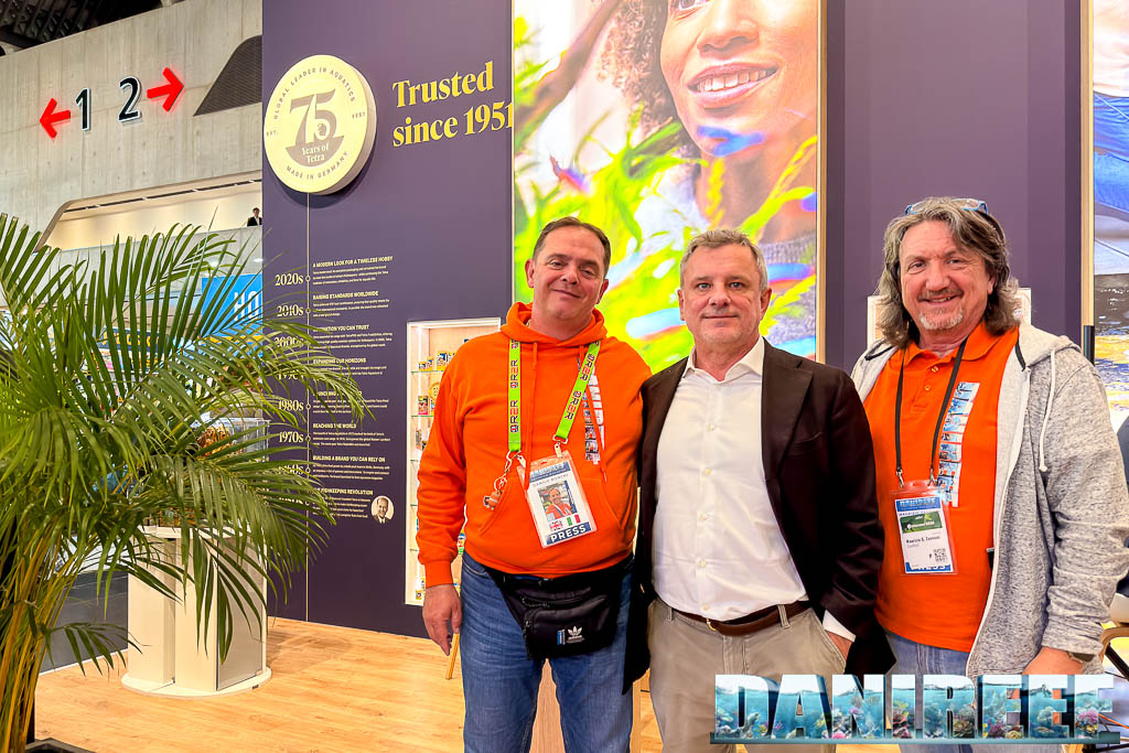 Carlo Manicardi, DaniReef e Maurizio Zannoni allo stand Tetra a Interzoo 2026