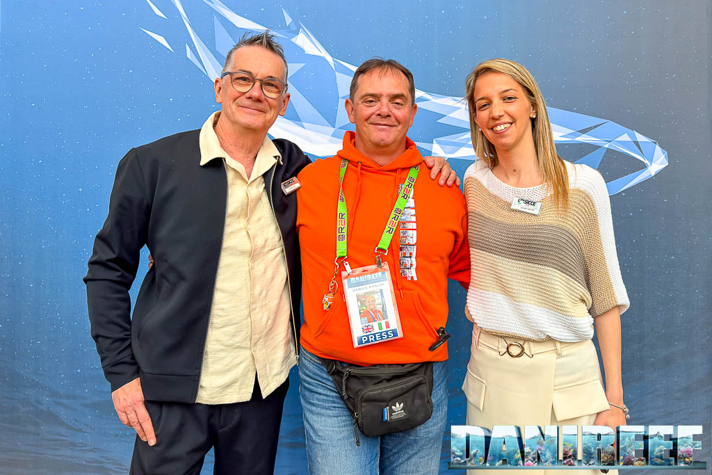 Claude Hug, DaniReef e Gloria Ceccon allo stand Sicce a Interzoo 2026