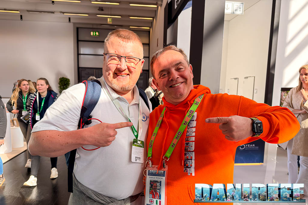 DaniReef con Hervé Widmer di Mr Récif Captif a Interzoo 2026