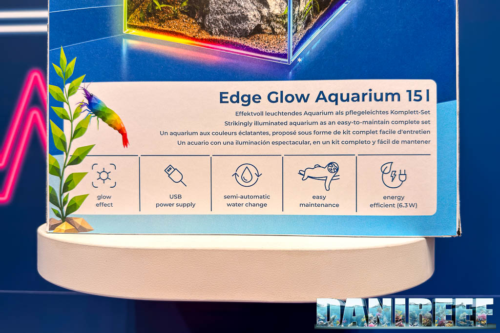 Dettaglio dell'acquario Edge Glow Interpet visto a Interzoo 2026